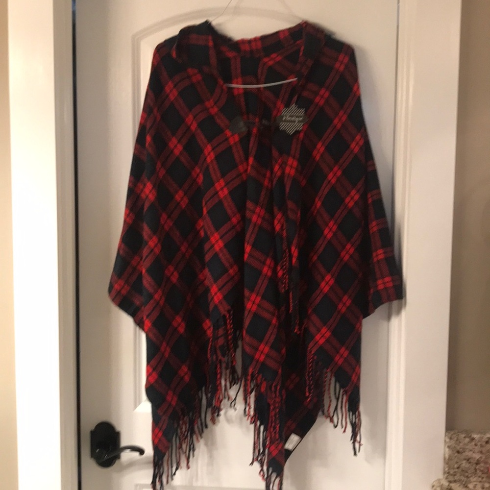 Plaid hooded Shaw